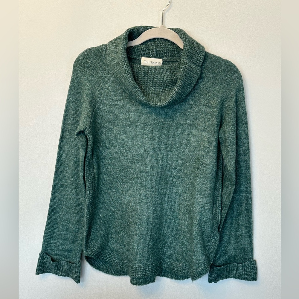 The Nines Pine Green Turtleneck